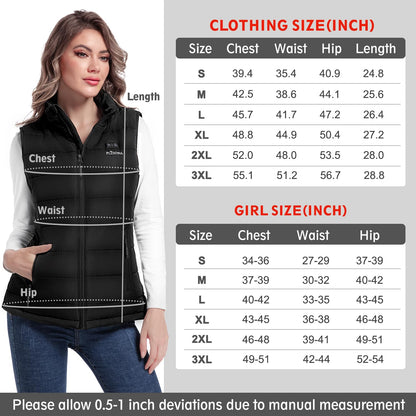 PLIDINNA Women's Heated Vest With Battery Pack 7.4V, Lightweight Warm Electric Heating Vest for Hunting,Outdoor Sports