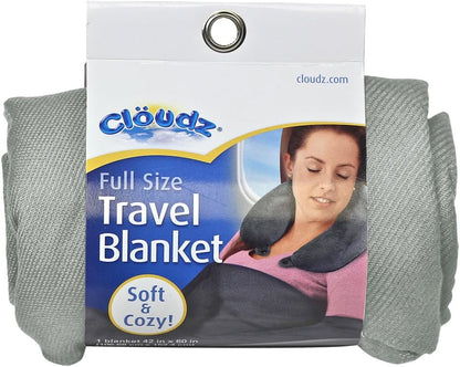 Cloudz Compact Travel Blanket - Charcoal