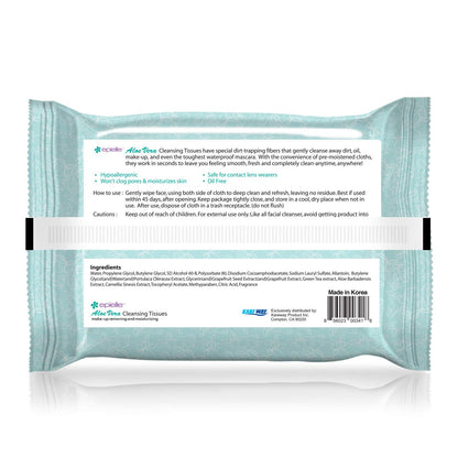 Aloe Vera Facial Cleansing Towelettes | Travel-Friendly Face Wipes