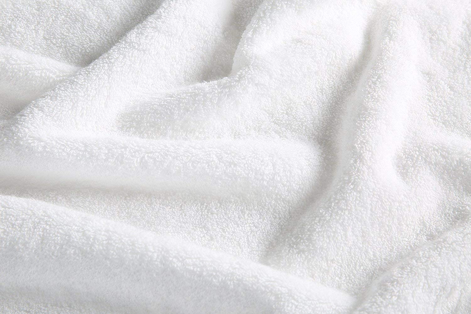 Wealuxe Cotton Bath Towels 6 Pack of White Towels Encompass RL