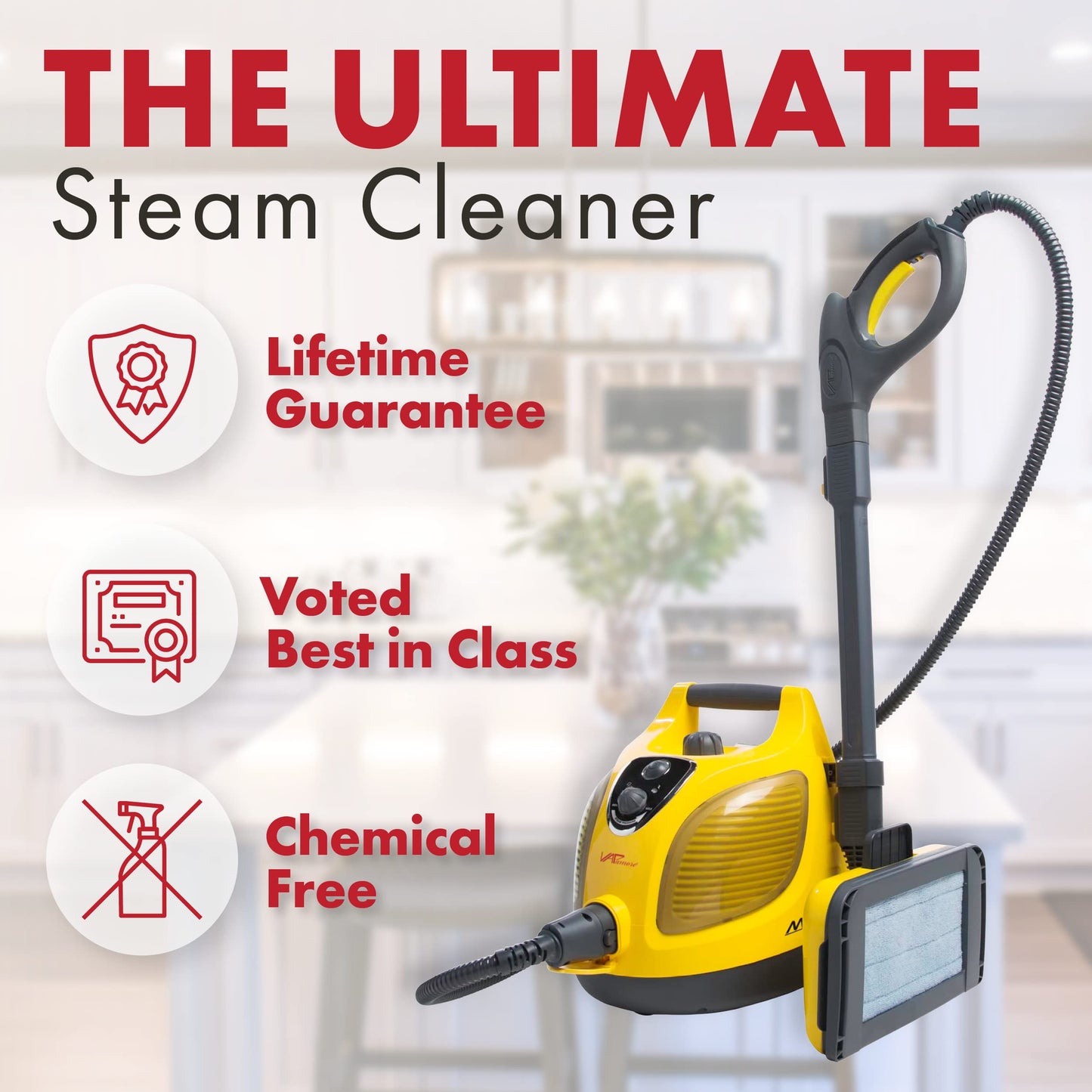 Vapamore MR-100 Primo Steam Cleaner Machine with Retractable Cord