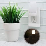 GE LED Night Light, 2 Pack, Plug-in, Dusk-to-Dawn Sensor, Home Décor, Ideal for Bedroom, Nursery, Bathroom, Hallway, Soft, 30966, White | Automatic, 2