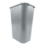 Rubbermaid Commercial Products Fg295700Gray Plastic Resin Deskside Wastebasket, 10 Gallon/41 Quart, Gray