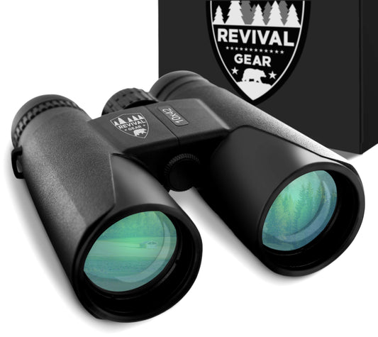 E Tronic Edge Binoculars for Adults - 10x42 Professional Binoculars for Bird Watching, Hunting, Hiking & Travel - Compact Binoculars for Men and Women - Strap and Case Included