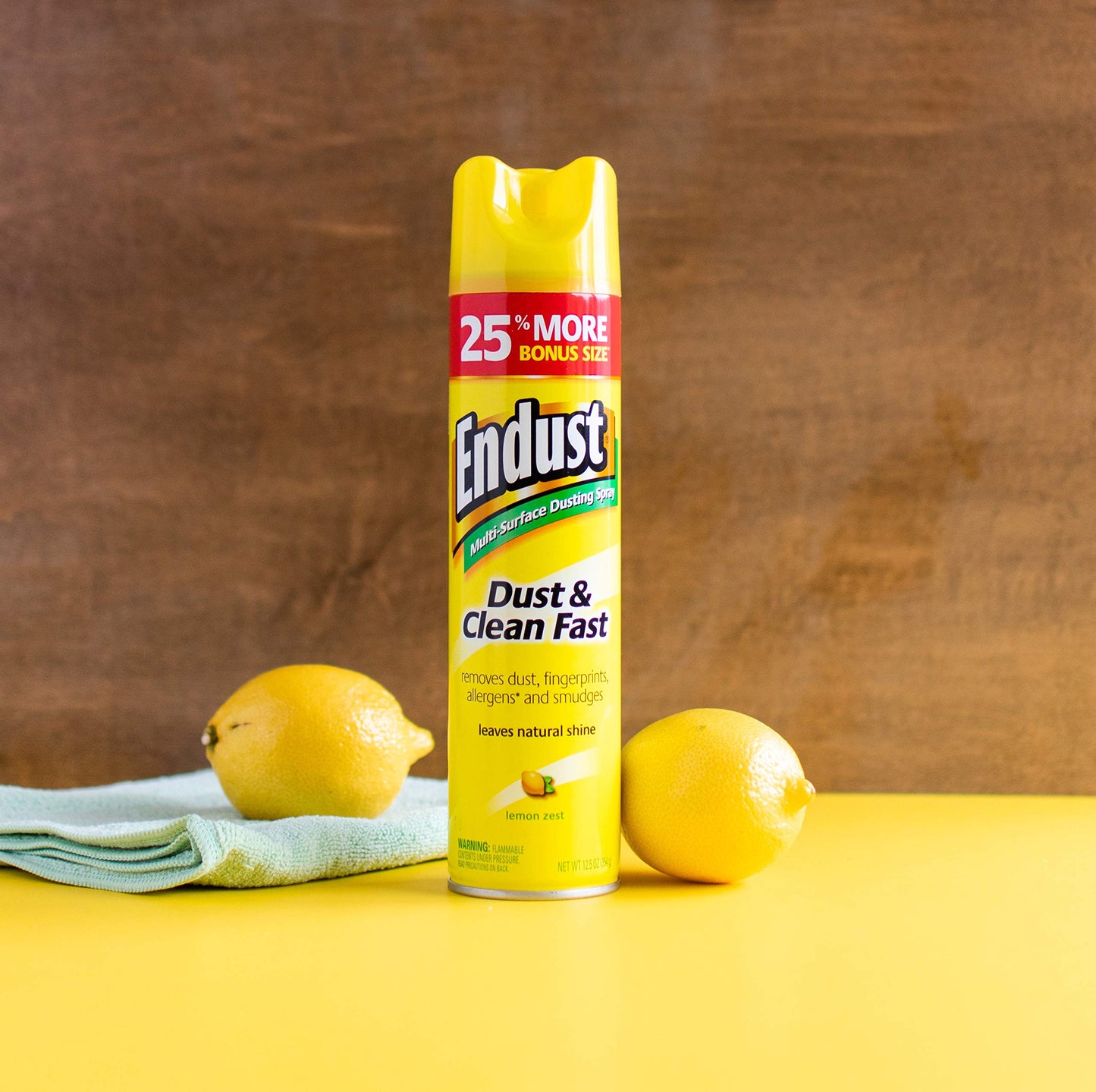 Endust Multi-Surface Dusting and Cleaning Spray, Lemon Zest, 2 Count Endust
