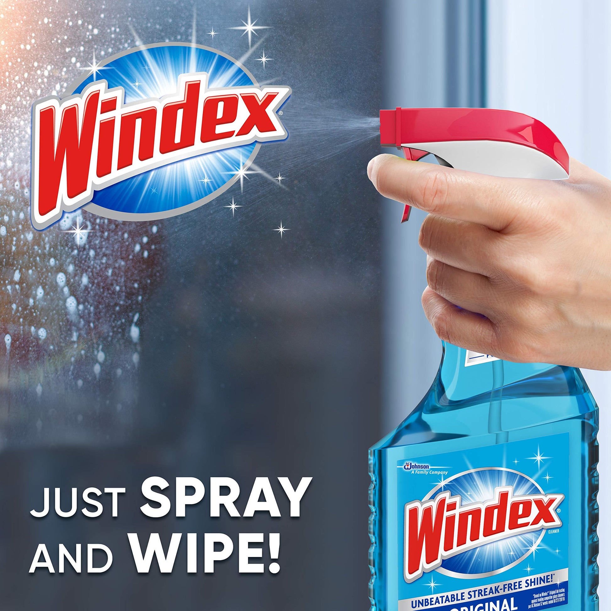 Blue Windex Glass Window Cleaner Spray Bottle 23 fl oz – Encompass RL