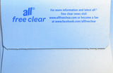 all Fabric Softener Dryer Sheets for Sensitive Skin, Free Clear, 120 Count