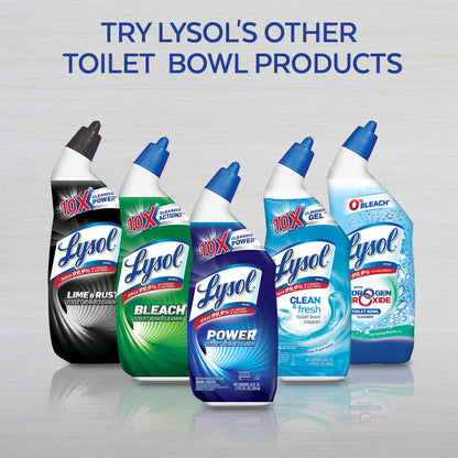Lysol Power Toilet Bowl Cleaner, 10x Cleaning Power, 3 Count