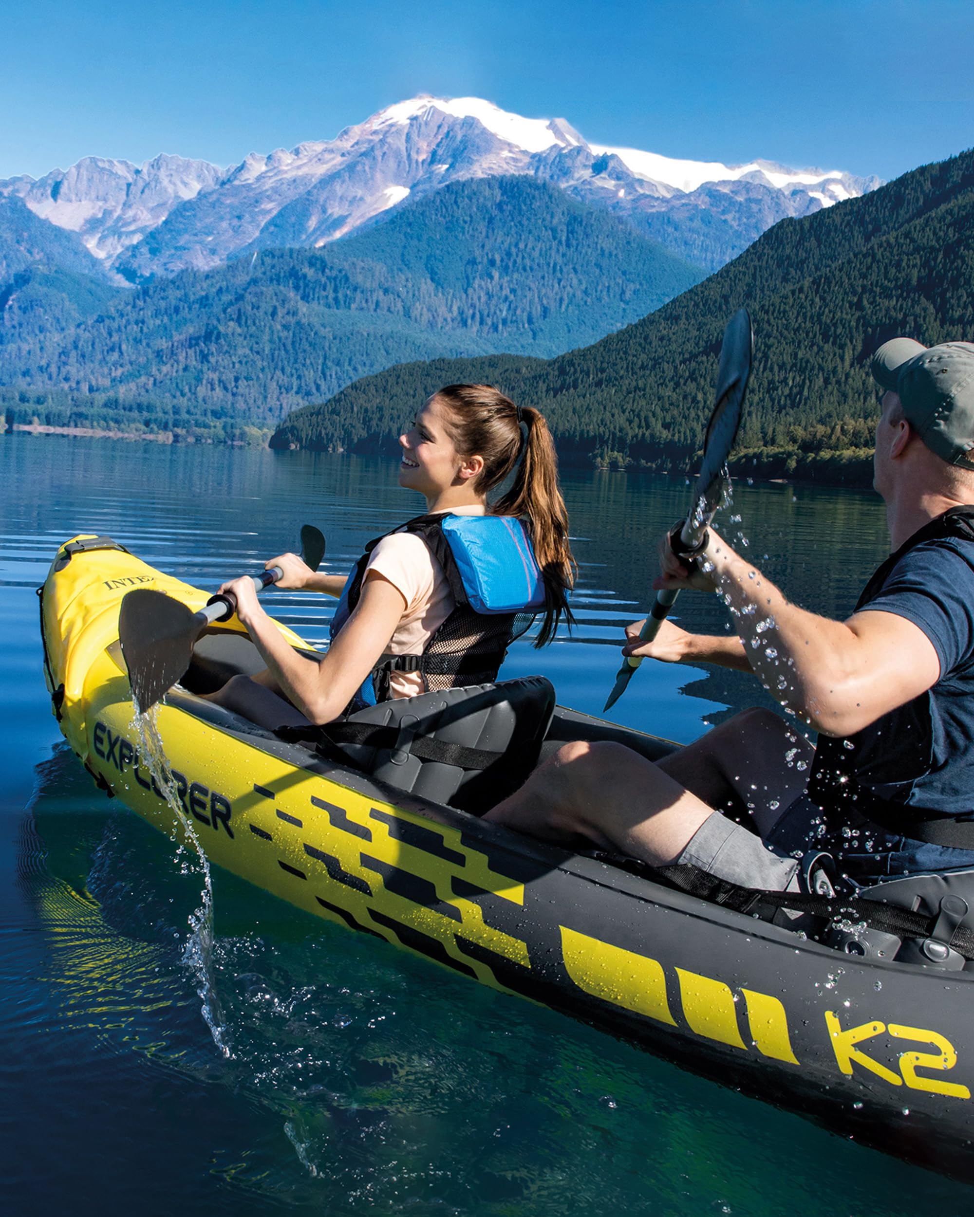 INTEX 68307EP Explorer K2 Inflatable Kayak Set: Includes Deluxe 86in A –  Encompass RL