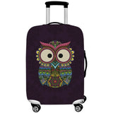 Sugar Skull Owl | Standard Design | Luggage Suitcase Protective Cover - Small - Luggage Cover Encompass RL