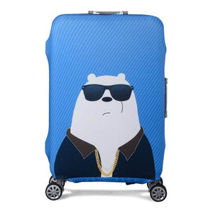 Cool Polar Bear | Standard Design | Luggage Suitcase Protective Cover - Small - Luggage Cover Encompass RL