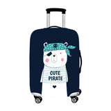 Cute Pirate Bear | Standard Design | Luggage Suitcase Protective Cover - Small - Luggage Cover Encompass RL
