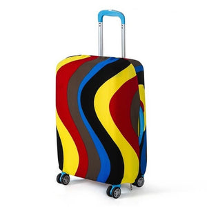 Dark Ripples | Basic Design | Luggage Suitcase Protective Cover - Small - Luggage Cover Encompass RL
