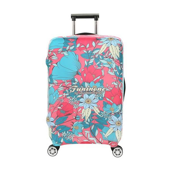 Tropical Hawaiian Flowers | Standard Design | Luggage Suitcase Protective Cover - Small - Luggage Cover Encompass RL