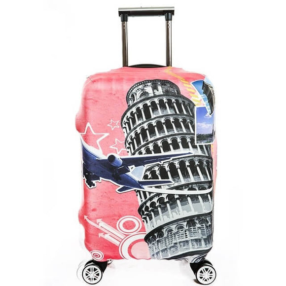 Leaning Tower | Standard Design | Luggage Suitcase Protective Cover - Small - Luggage Cover Encompass RL