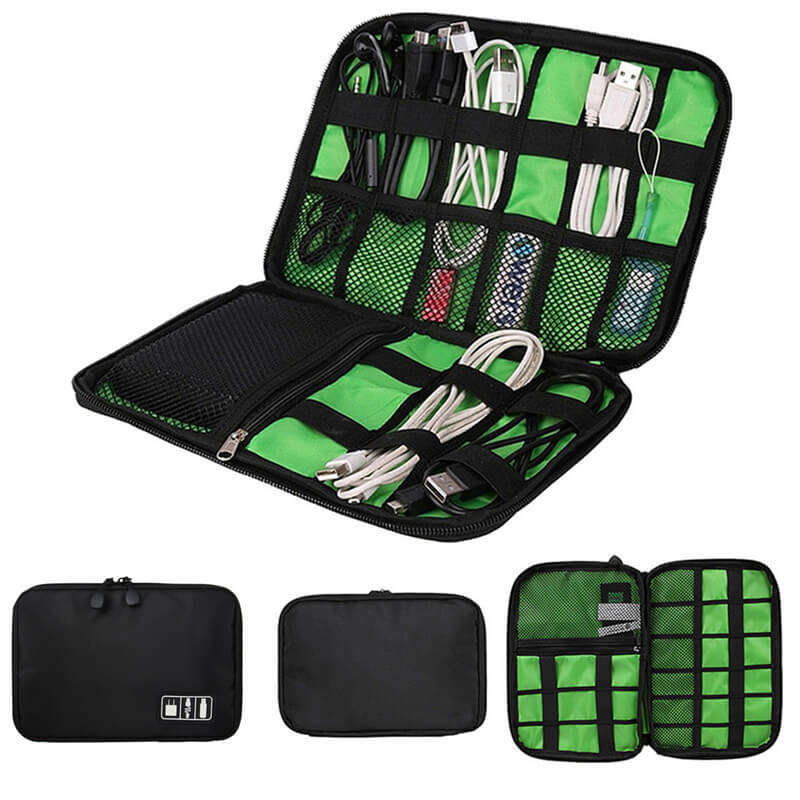 Cable Organizer Bag, Electronic Accessories Organizer Bag Waterproof Travel  USB Cable Storage Bag 