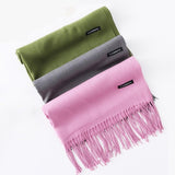 Solid Colors Pashmina Neck Scarf - - Winter Gear Encompass RL