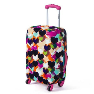 Scuff Hearts | Basic Design | Luggage Suitcase Protective Cover - Small - Luggage Cover Encompass RL