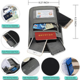 Details RFID Blocking Travel Passport Holder Neck Wallet Neck Pouch | Traveling Document Organizer Purse