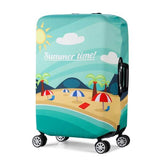 Summer Time | Standard Design | Luggage Suitcase Protective Cover - Small - Luggage Cover Encompass RL