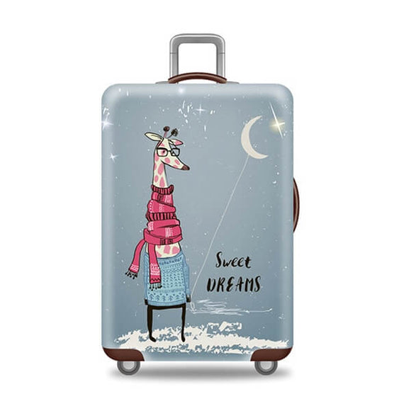 Sweet Dreams Giraffe | Standard Design | Luggage Suitcase Protective Cover - Small - Luggage Cover Encompass RL