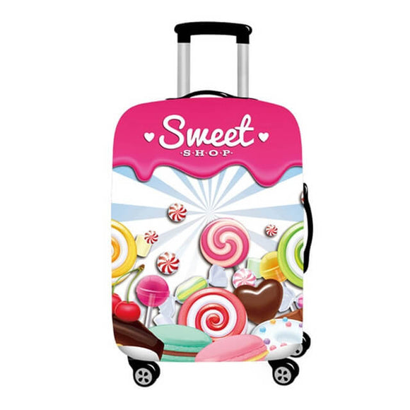 Sweet Shop Candies | Standard Design | Luggage Suitcase Protective Cover - Small - Luggage Cover Encompass RL