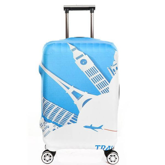 Travel Landmarks | Standard Design | Luggage Suitcase Protective Cover - Small - Luggage Cover Encompass RL