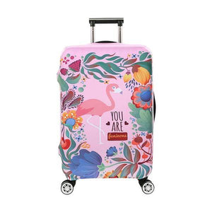 YOU ARE Funinone Pink Flamingo | Standard Design | Luggage Suitcase Protective Cover - Small - Luggage Cover Encompass RL