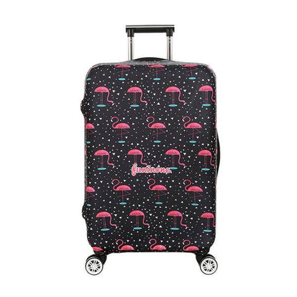 Black Flamingo Prints | Standard Design | Luggage Suitcase Protective Cover Encompass RL