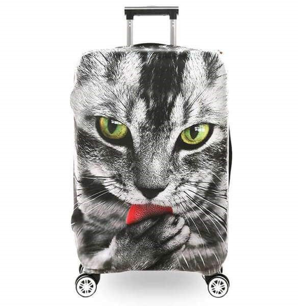 Cat Licking Paw | Premium Design | Luggage Suitcase Protective Cover Encompass RL
