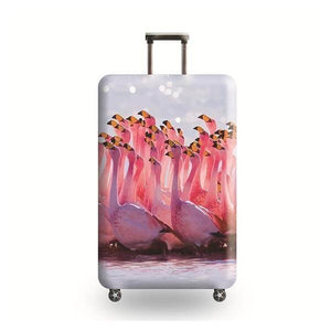 Flamingo Flock #4 | Standard Design | Luggage Suitcase Protective Cover - Small - Luggage Cover Encompass RL