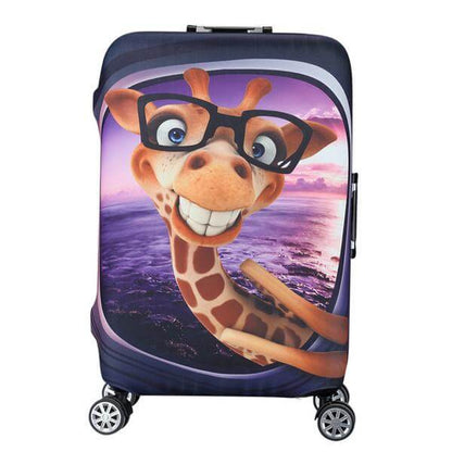 Giraffe in Glasses | Standard Design | Luggage Suitcase Protective Cover Encompass RL
