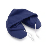 Hooded Travel Neck Pillow - Blue - Neck Pillow Encompass RL
