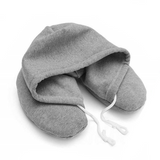 Hooded Travel Neck Pillow - Gray - Neck Pillow Encompass RL