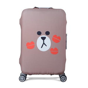Line Friends Brown Bear | Standard Design | Luggage Suitcase Protective Cover - Small - Luggage Cover Encompass RL