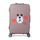 Line Friends Brown Bear | Standard Design | Luggage Suitcase Protective Cover - Small - Luggage Cover Encompass RL