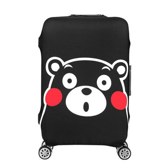 Kumamon Black Bear | Standard Design | Luggage Suitcase Protective Cover - Small - Luggage Cover Encompass RL