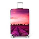 Lavender Fields | Standard Design | Luggage Suitcase Protective Cover - Small - Luggage Cover Encompass RL