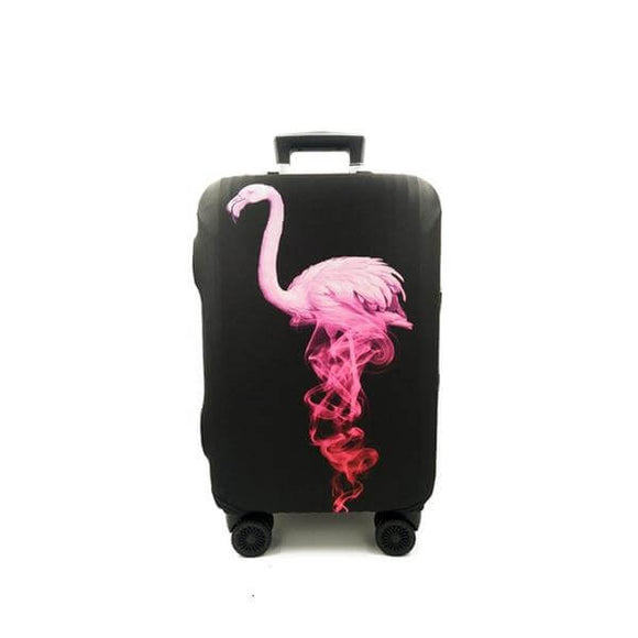 Black Pink Flamingo | Standard Design | Luggage Suitcase Protective Cover - Small - Luggage Cover Encompass RL