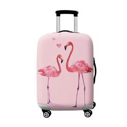Pastel Pink Flamingo Lovers | Standard Design | Luggage Suitcase Protective Cover Encompass RL