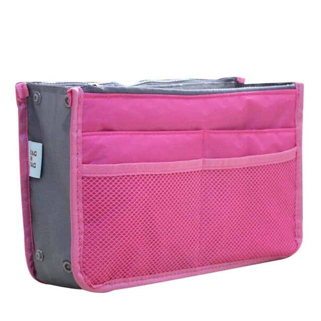 Carryall Organizer Handbag Insert | Makeup Bag Purse Pouch Encompass RL