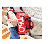 Multifunctional Fitness Travel Bag/Backpack with Shoe Compartment - - Travel Bags Encompass RL