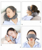 2 in 1 Eye Mask & Neck Support Travel Pillow - - Travel Essentials Encompass RL