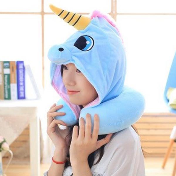 Cartoon Animal Hooded Neck Pillow Encompass RL