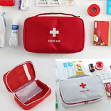 Portable First Aid Bag | Medicine Storage Travel Case - Red - Travel Bags Encompass RL