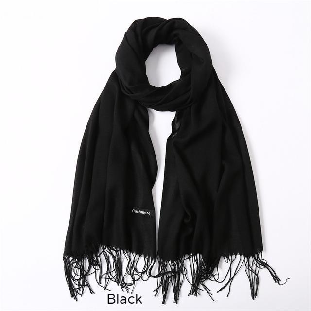 Solid Colors Pashmina Neck Scarf Encompass RL