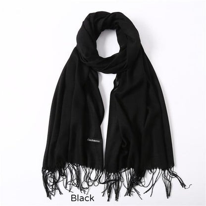 Solid Colors Pashmina Neck Scarf Encompass RL