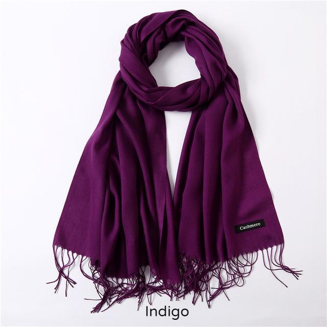 Solid Colors Pashmina Neck Scarf Encompass RL