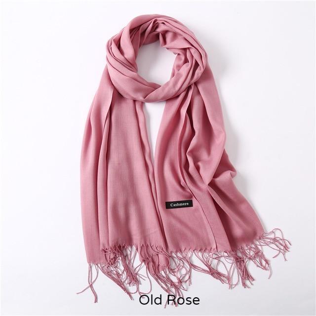 Solid Colors Pashmina Neck Scarf Encompass RL