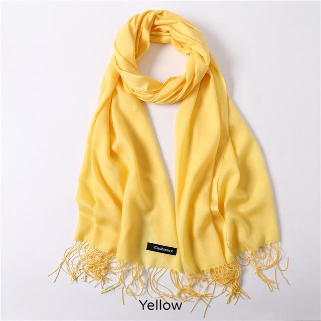 Solid Colors Pashmina Neck Scarf Encompass RL